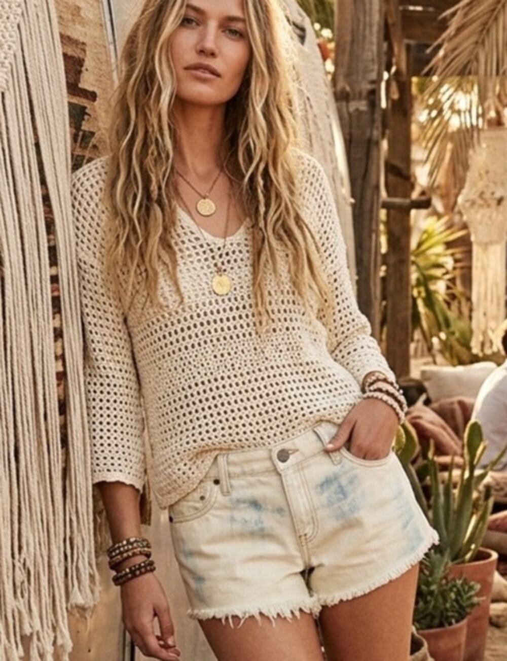 Ralph Lauren Denim & Supply Boho Distressed Cut-off Daisy Dukes/ Jean Shorts